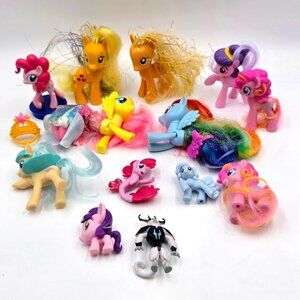 My Little Pony Lot Of 14 MLP Applejack Rainbow Dasy Fluttershy Pinkie Pie Read
